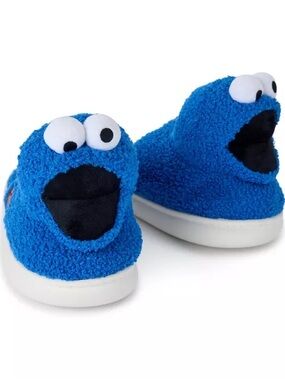 Cookie Monster Plush Slippers - Sesame Street